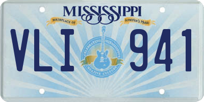 MS license plate VLI941