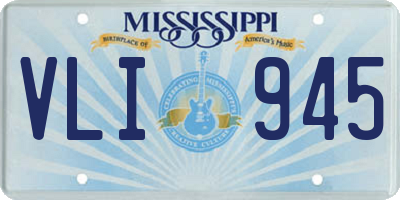 MS license plate VLI945