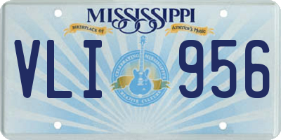 MS license plate VLI956