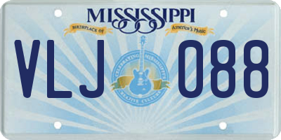 MS license plate VLJ088