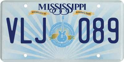 MS license plate VLJ089