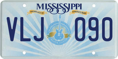 MS license plate VLJ090
