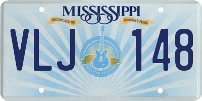 MS license plate VLJ148