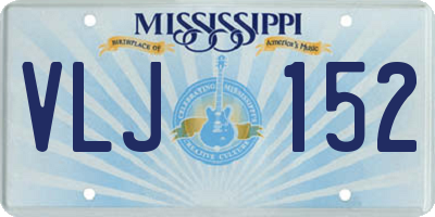 MS license plate VLJ152