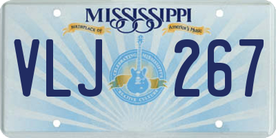 MS license plate VLJ267