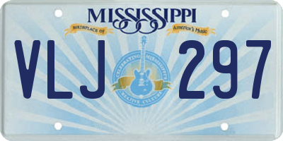 MS license plate VLJ297