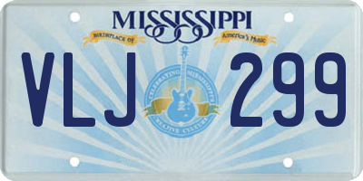 MS license plate VLJ299
