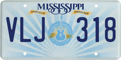 MS license plate VLJ318