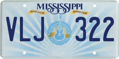 MS license plate VLJ322
