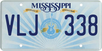 MS license plate VLJ338