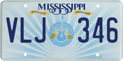 MS license plate VLJ346
