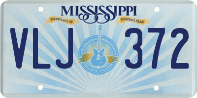 MS license plate VLJ372