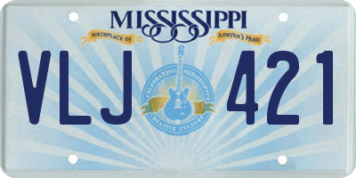 MS license plate VLJ421