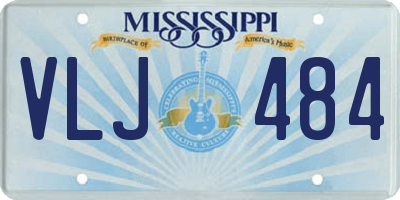 MS license plate VLJ484
