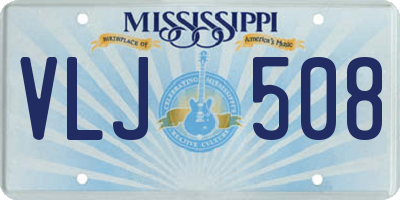 MS license plate VLJ508