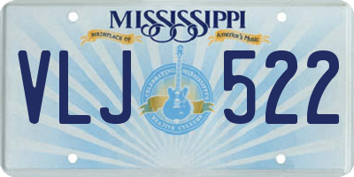 MS license plate VLJ522