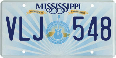 MS license plate VLJ548