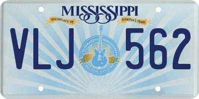 MS license plate VLJ562
