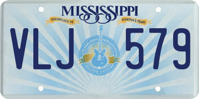 MS license plate VLJ579
