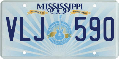 MS license plate VLJ590
