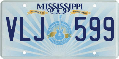 MS license plate VLJ599