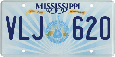 MS license plate VLJ620