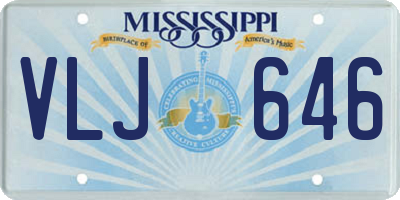 MS license plate VLJ646