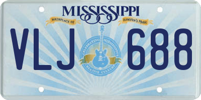 MS license plate VLJ688