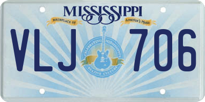 MS license plate VLJ706