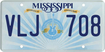 MS license plate VLJ708