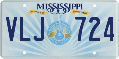 MS license plate VLJ724