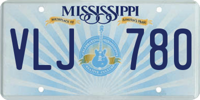 MS license plate VLJ780