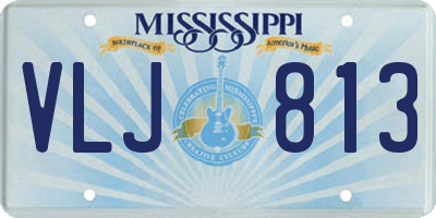 MS license plate VLJ813