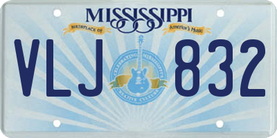 MS license plate VLJ832