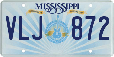 MS license plate VLJ872