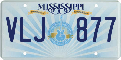 MS license plate VLJ877