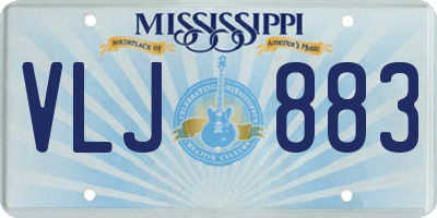 MS license plate VLJ883