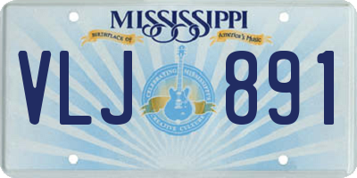 MS license plate VLJ891