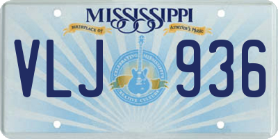 MS license plate VLJ936