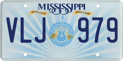 MS license plate VLJ979