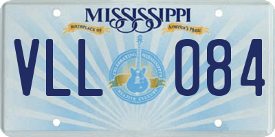 MS license plate VLL084