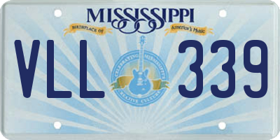 MS license plate VLL339