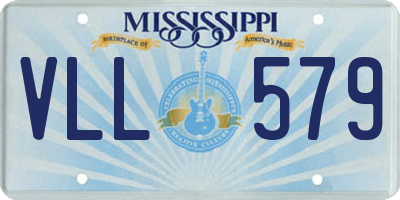 MS license plate VLL579