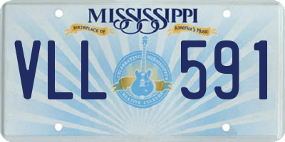 MS license plate VLL591