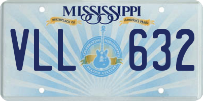 MS license plate VLL632