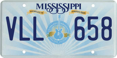 MS license plate VLL658