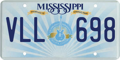 MS license plate VLL698