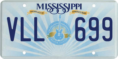 MS license plate VLL699