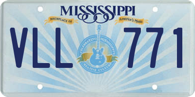 MS license plate VLL771