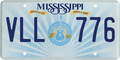 MS license plate VLL776